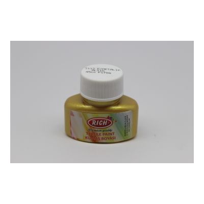 Rich 3112 Extra Altın Metalik Kumaş Boyası 45 cc