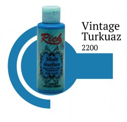 Rich Multi Surface 120 cc 2200 Vintage Turkuaz - Thumbnail