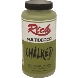 RICH - Rich MULTIDECOR CHALKED 500 ml. 4568 YAĞ YEŞİLİ