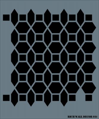 Rich WALL DECOR Stencıl 014 50x50 cm