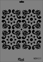 RICH - Rich XL Stencil New381 24X33